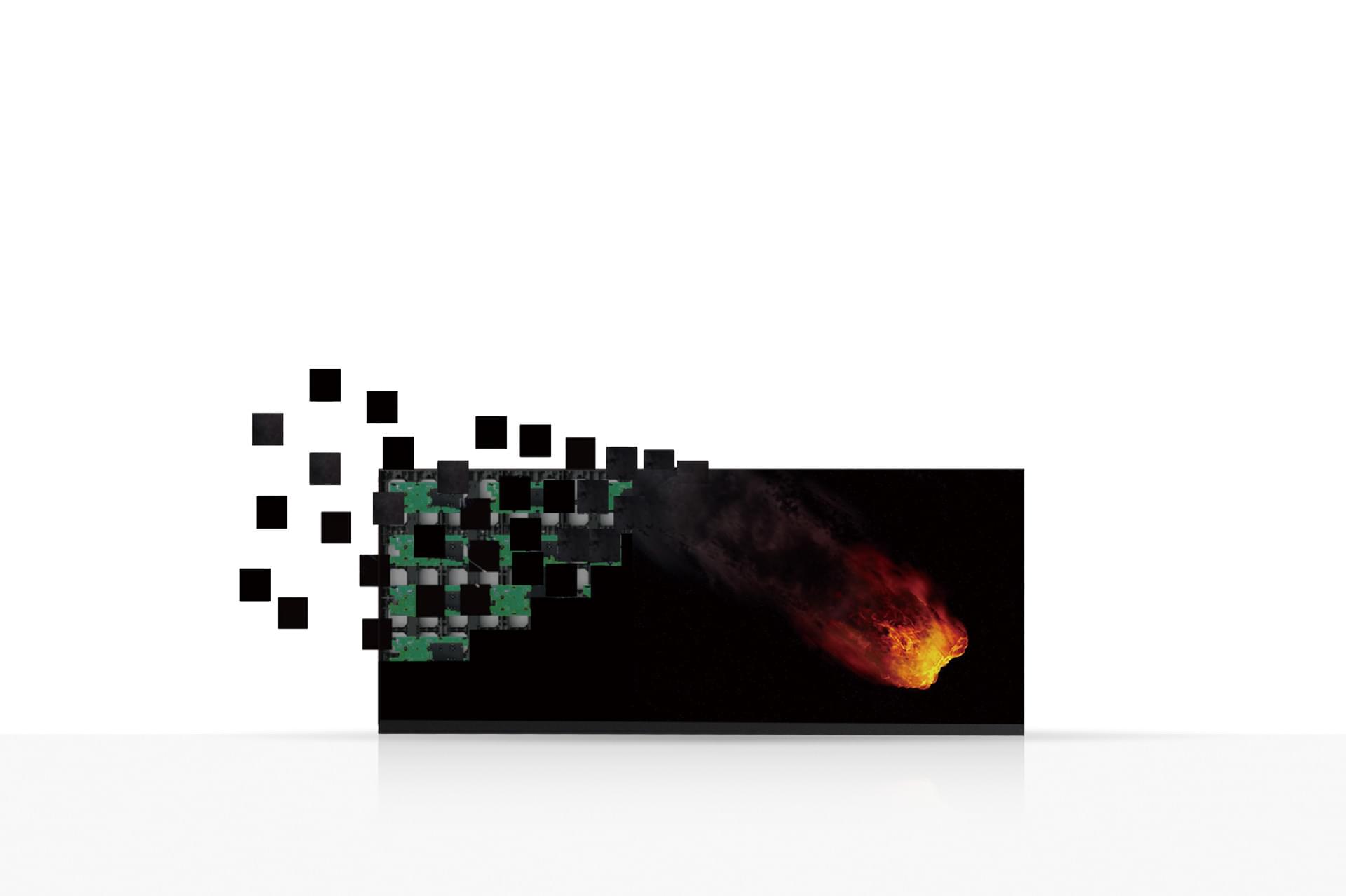 Ultra-wide LED wall