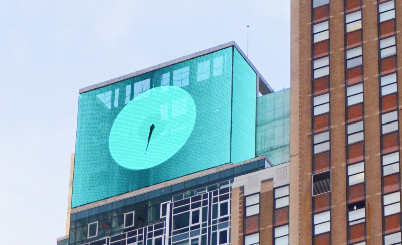 LED Mesh Display System at Marriott of Manhattan