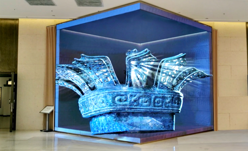 The naked-eye 3D LED display projects in Henan Museum