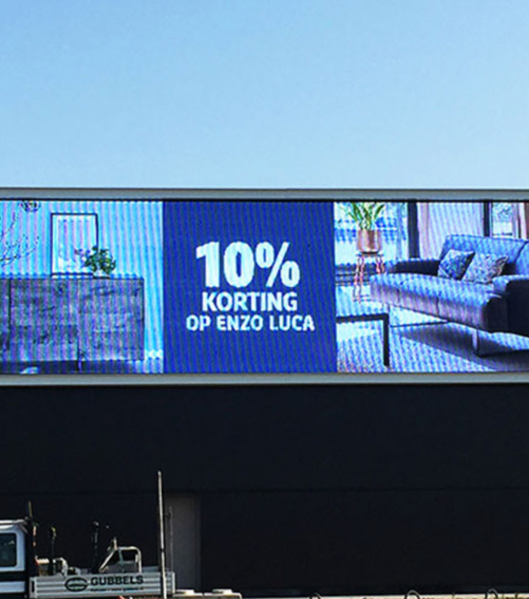 Netherlands Furniture Store LED Mesh Display Solution