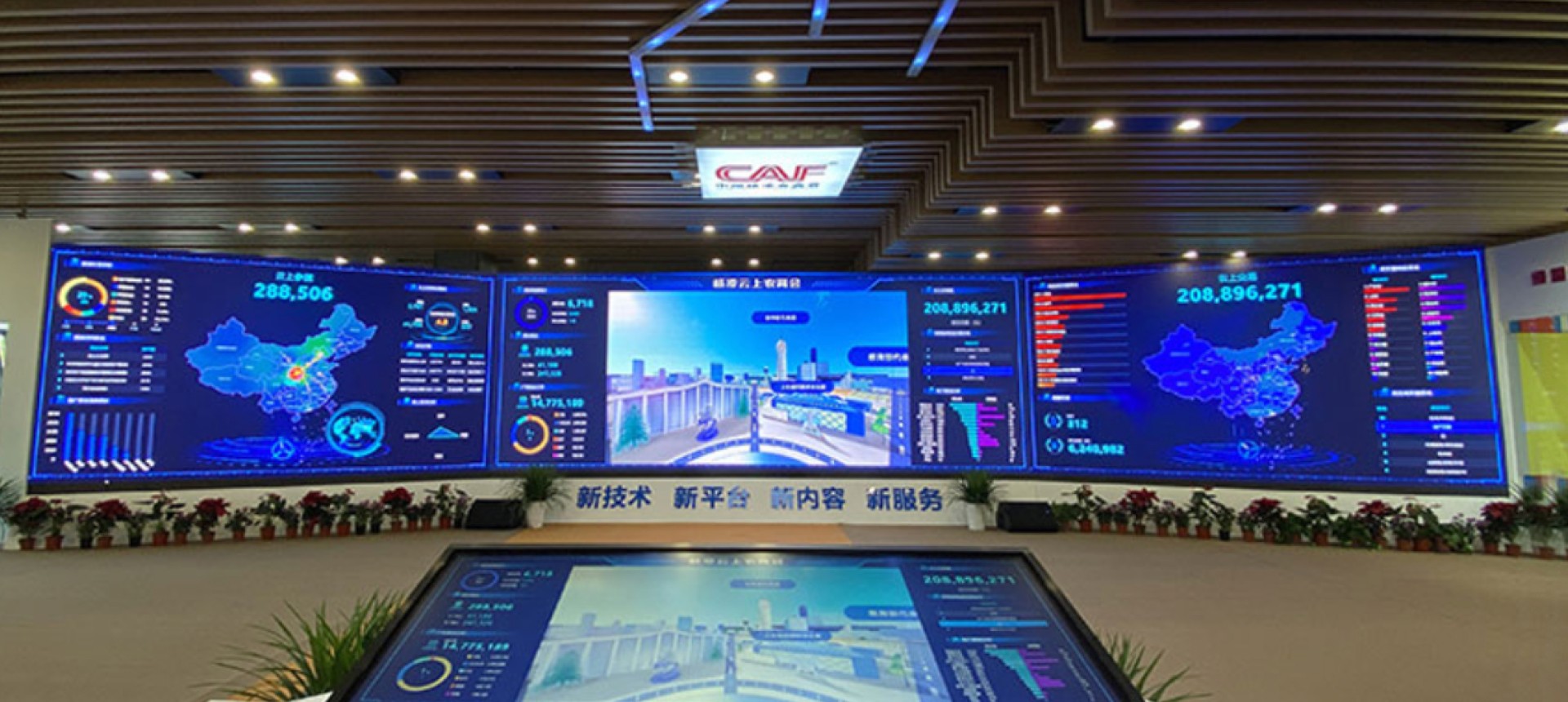 China Yangling Agriculture Hi-Tech Fair Data Visualization LED Display System
