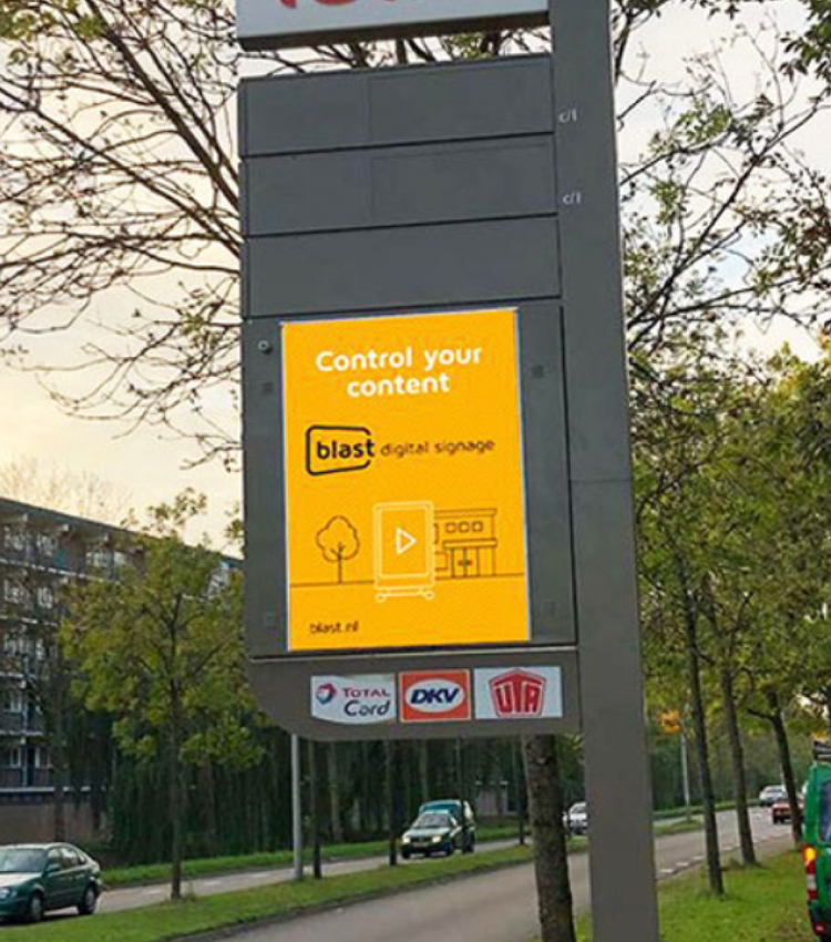 Amsterdam Gas Station Information Release Display System