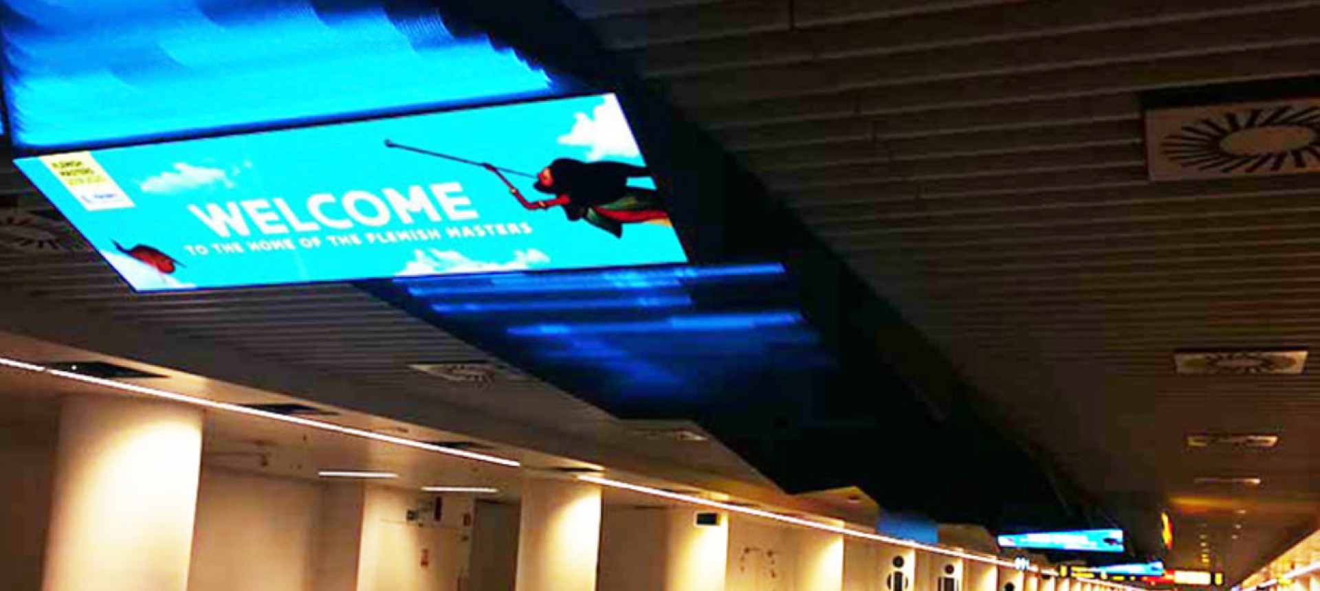 LED Poster in Belgium Airport