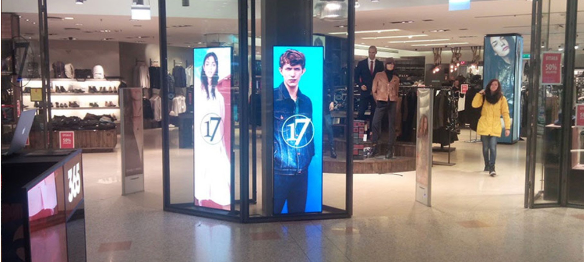 Gallery 17 Clothing shop Indoor LED Poster in Iceland